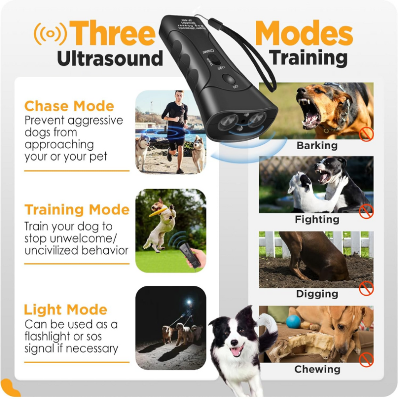 DogFri™ BarkControl: Ultralyd Bjeffekontroll Og Trening Enhet