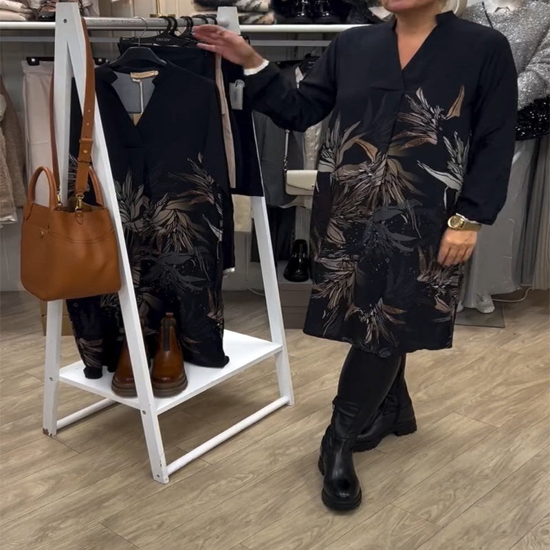 Icone™ TimelessDress: Alle Sesonger Tidløs Stil Komfortabel Elegant Kjole