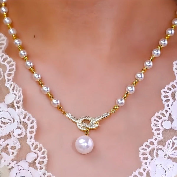 Jewelance™ PearlNecklace 1+1 GRATIS: Kvinners elegante perlehalskjede