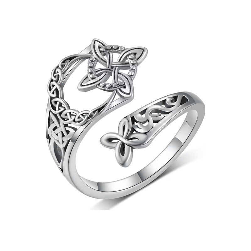 Jewelance™ KnotRing 1+1 GRATIS: Vintage-inspireret justerbar minimalistisk keltisk knotringe