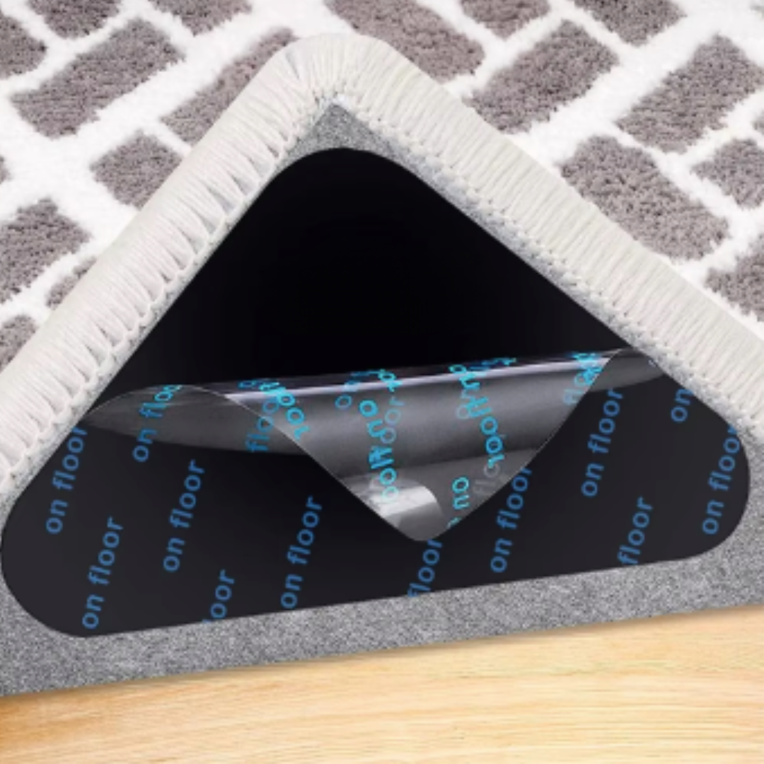 CarpetTape: Sikker Dobbelt-Sidet Skridsikre Patches Hjørne Tæppe Tape