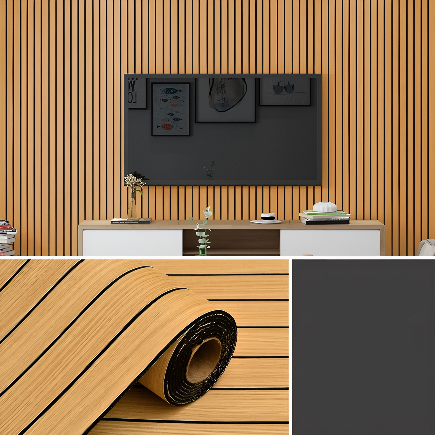 Vegggdekal: Elegant Treutseende Selvklistrende DIY Hjem Vegg Klistremerkedekorasjon