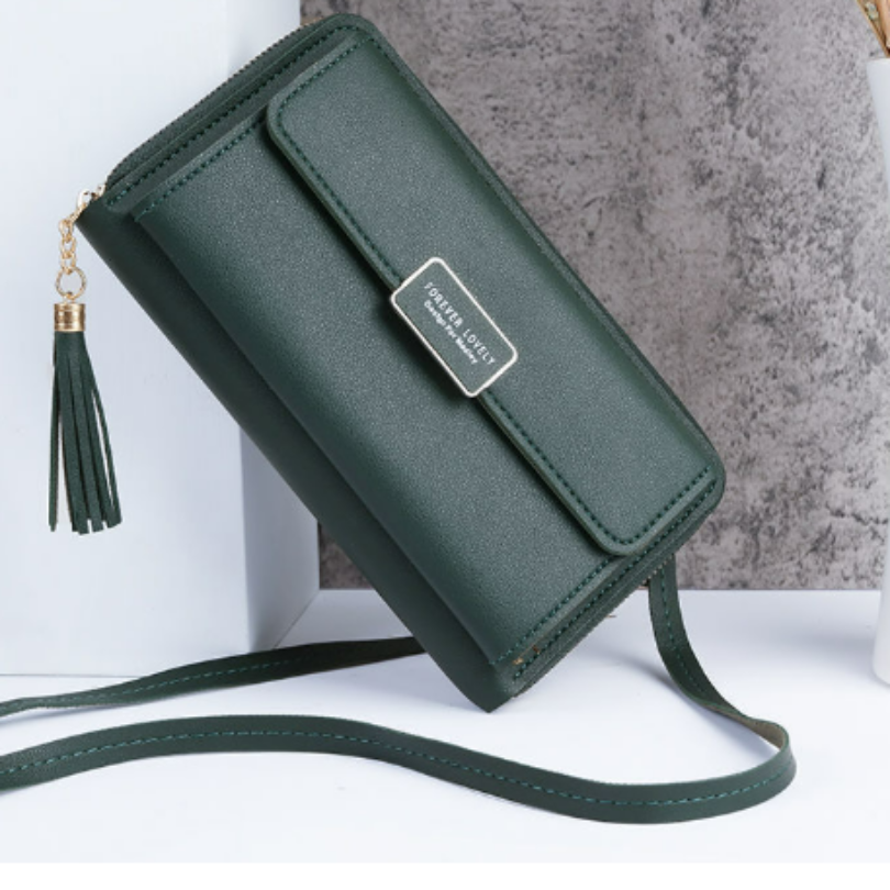 Icone™ WalletBag: Konvertibel Stor Lommebok Slyngeveske