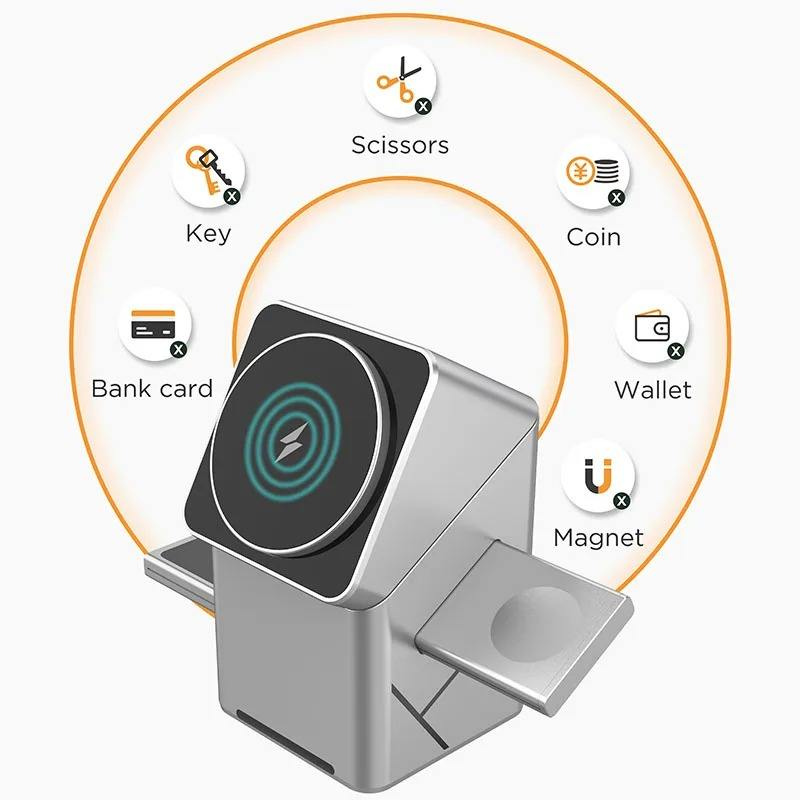 ChargingDock - 3 I 1 Magnetisk Trådløs Hurtig Opladnings Roterbar Dock