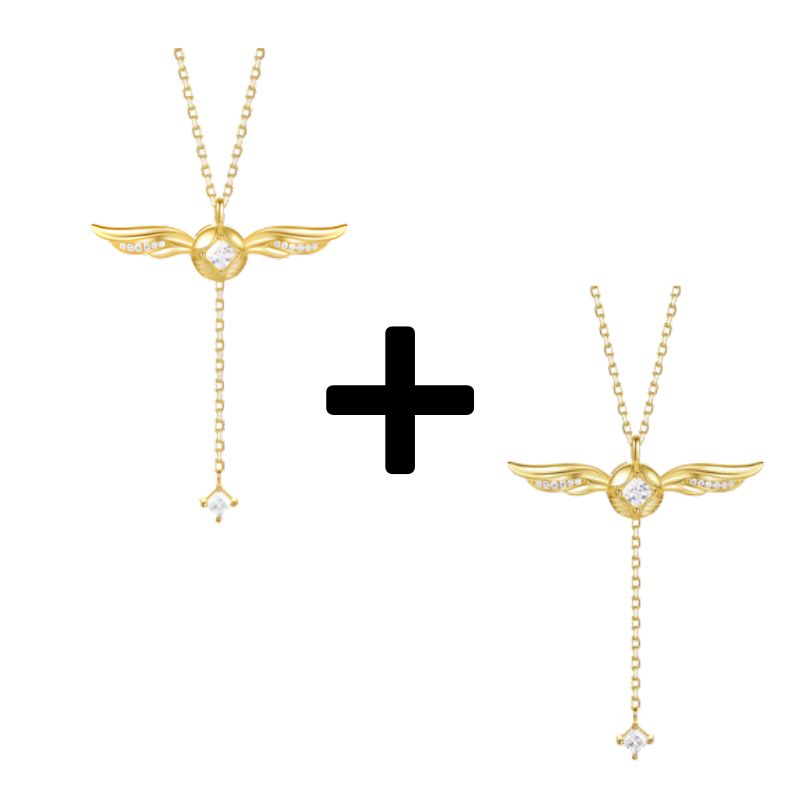 Jewelance™ WingsNecklace 1+1 GRATIS: Elegant Minimalistisk Stil Vinger Halskæde