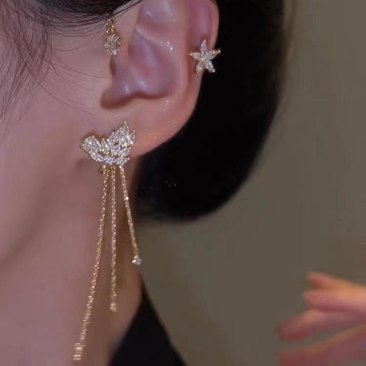 Jewelance™ EarCuffs 1+1 GRATIS: Luksus Mote Sommerfugl Zircon Dusk Øre Mansjetter