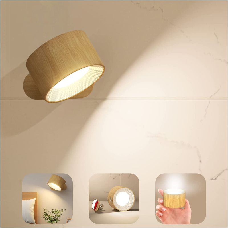 Ledsen™ RotatingLamp 1+1 GRATIS: Roterende Trådløs LED Vegglampe