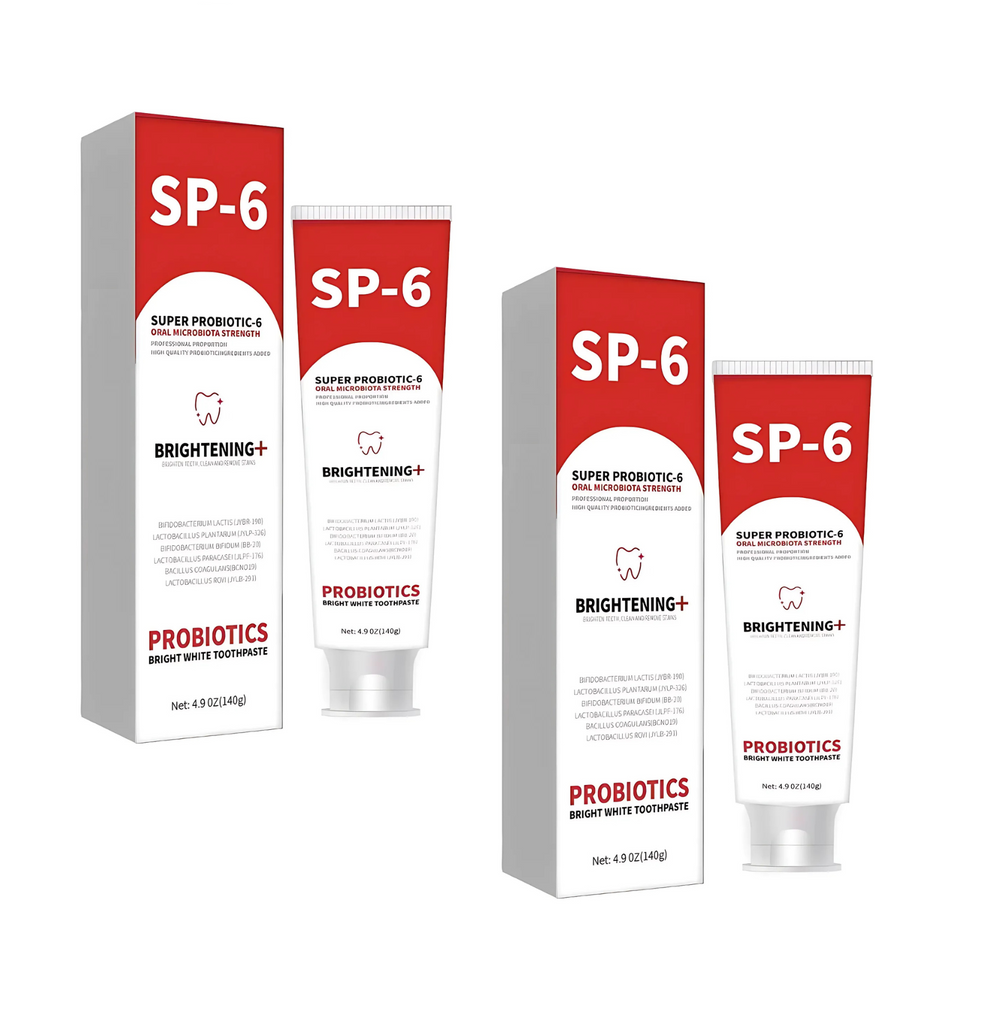 ProbioticToothpaste 1+1 GRATIS: Mild Hvitgjøring Styrkende Probiotisk Tannkrem