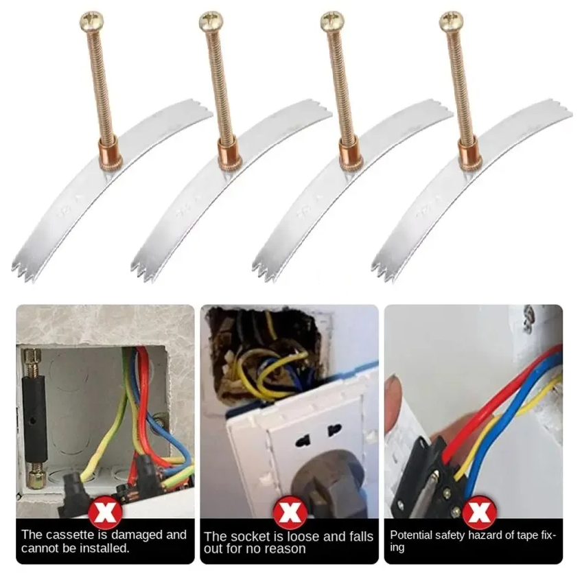 SocketFixer 2+2 GRATIS - Sikker Stikkontakt Passe Let Installation Udtag Reparation Beslag Fixer