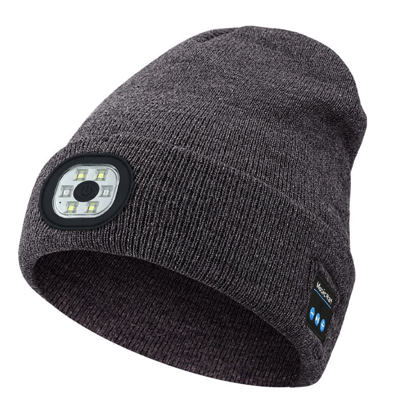 Icone™ MultiBeanie: Multifunksjonell LED-lys og Bluetooth Varm Lue