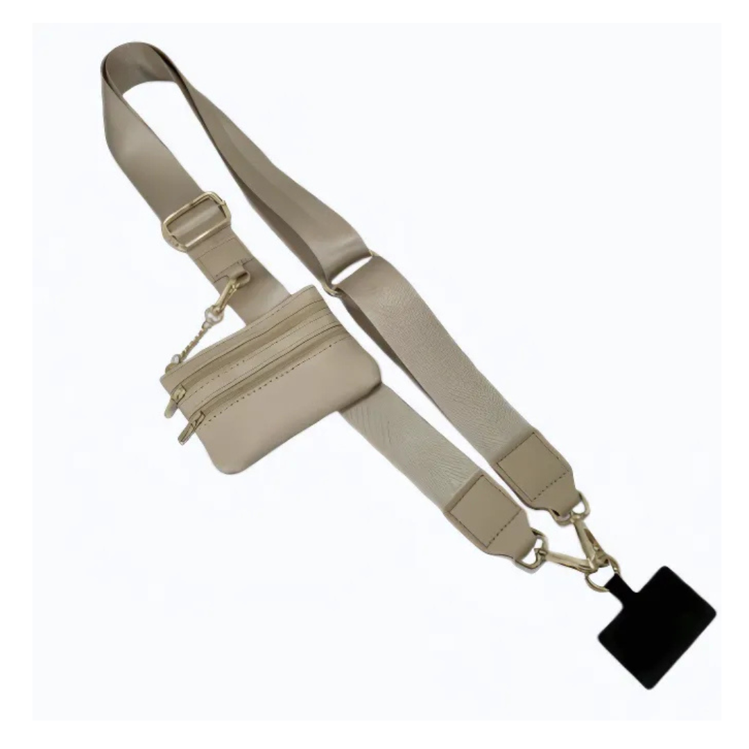 Icone™ PhoneStrap: Justerbar Crossbody Telefonrem Med Pouch
