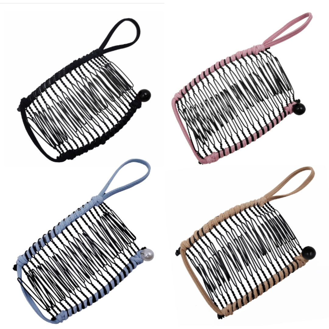 Rose® RetroClip 1+1 GRATIS - Klassisk strekkbar 20 Tenner Retro Hårklemme