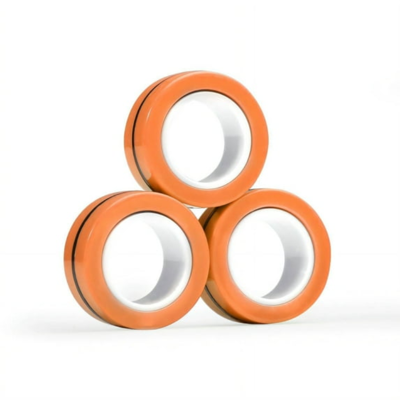 Kletshuts™ FidgetRing 1+1 GRATIS: Stressaflastende Fidget Magnetisk Spinner Ring Leg