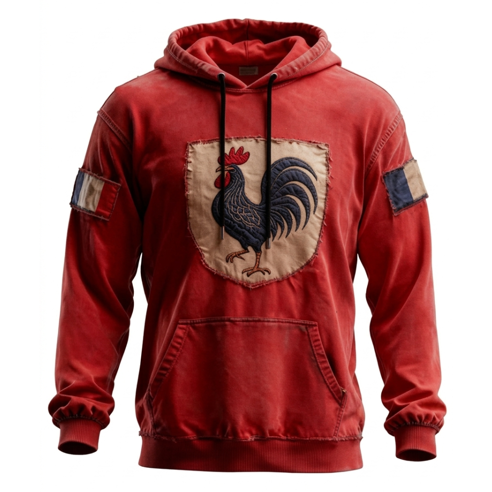 Icone™ WesternHoodie: Stilfuld Vintage Løs Pasform Komfortabel Western Hoodie