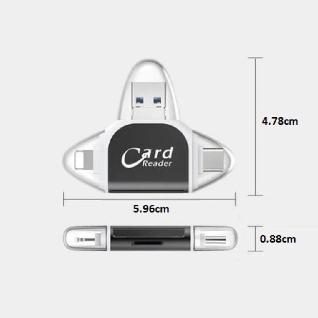 CardReader - Multi-Port 4 i 1 Universal SD TF- Kortleser