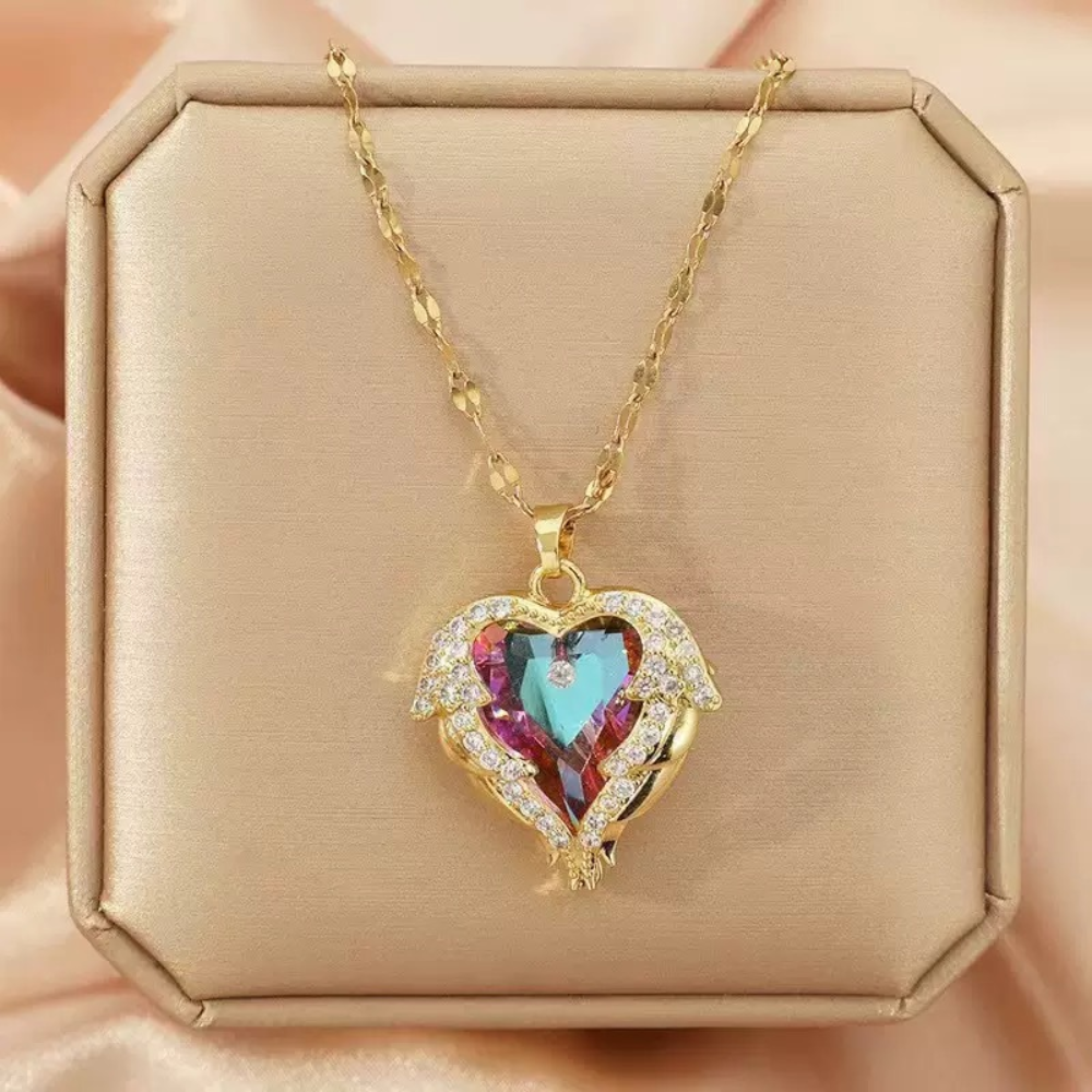 Jewelance™ CrystalHeart 1+1 GRATIS - Elegant Funklende Premium Krystal Hjerte Vedhæng