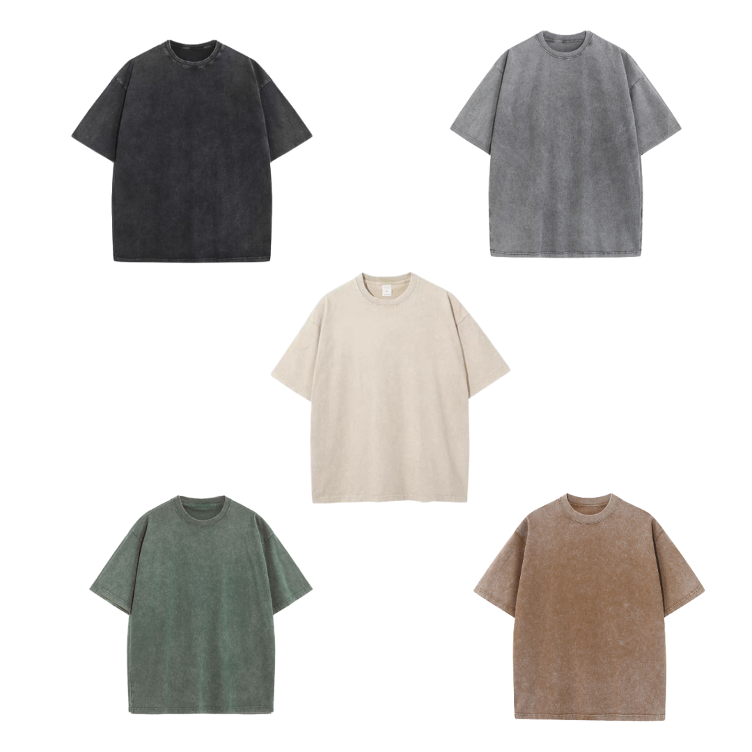 Icone™ ComfortShirt 1+1 GRATIS: Premium Komfortabel Løs Passform Vasket T-skjorte