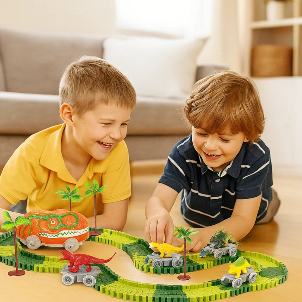 Kletshuts™ DinoTrack – Fleksibelt Dino Banebyggesett