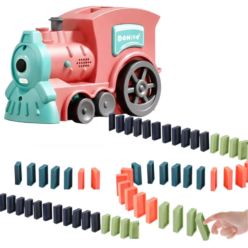 Kletshuts™ DominoTrain - Automatisk Dominolegging Togsett