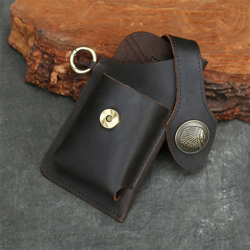 Icone™ BeltPouch: Multifunksjonell Skinn Vintage Stil Belteveske