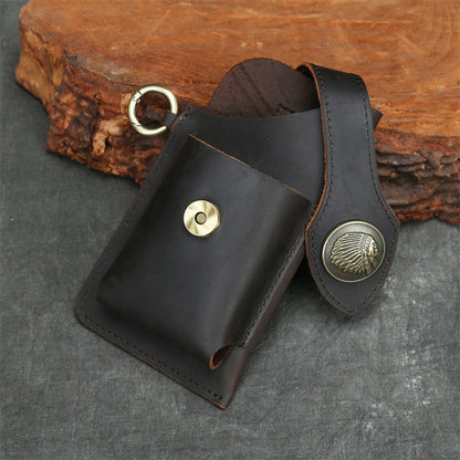 Icone™ BeltPouch: Multifunksjonell Skinn Vintage Stil Belteveske