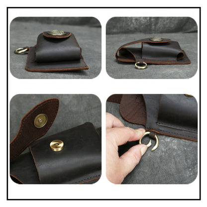Icone™ BeltPouch: Multifunksjonell Skinn Vintage Stil Belteveske