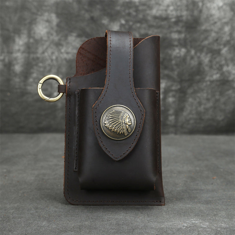Icone™ BeltPouch: Multifunksjonell Skinn Vintage Stil Belteveske
