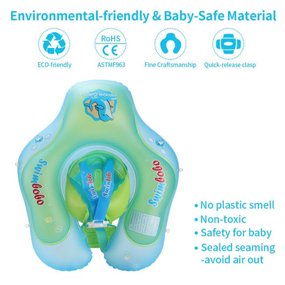 Kletshuts™ BabyFloat: Babybassengflyter med innebygd solskjerm