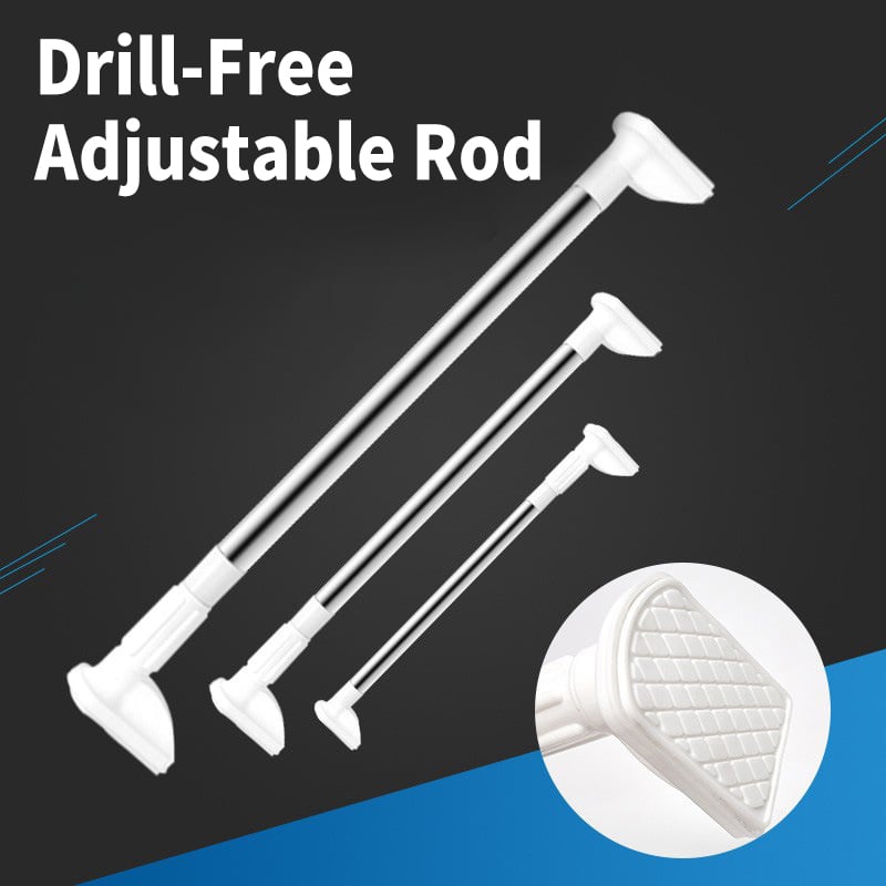GlideHold® AdjustableRod - Borfri justerbar stang til flere formål