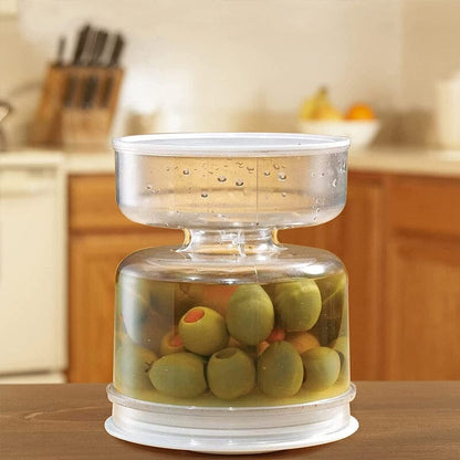 Globetrek° PickleJar - Sylte- og olivenkrukkebeholder med sil