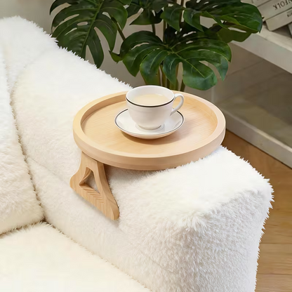 UltiFurni® CouchTable - Sammenleggbart Plassbesparende Sofa Armlene Side Sofabord