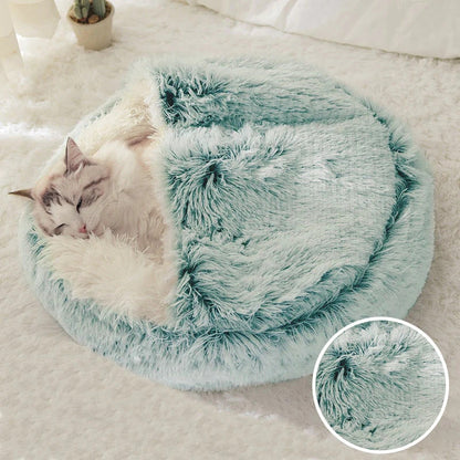 DogCatFri™ CozyCave - Premium Plysj-Sengehule Til Kjæledyr