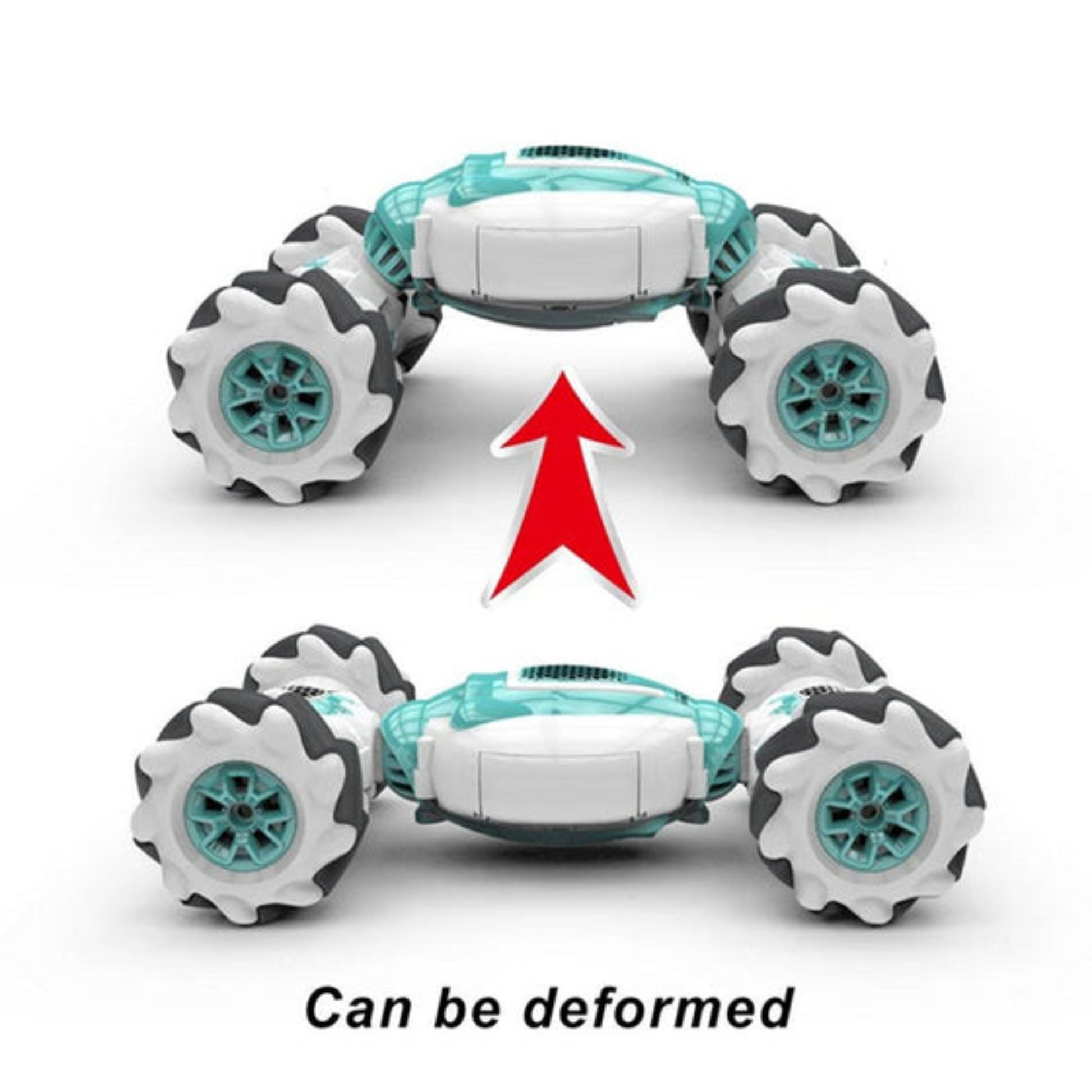 Kletshuts™ SpinningCar: 4WD Terrenggående Dobbel Kontrollmodus Stunt Spinnende Bil