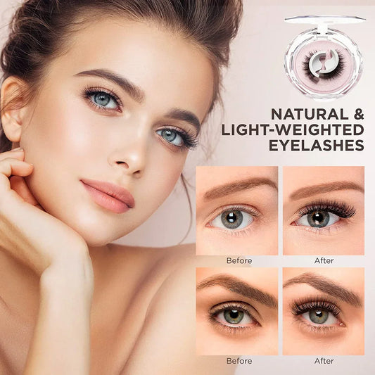 Rose® FalseLashes 1+1 GRATIS: Gjenbrukbare Selvklebende Øyevipper