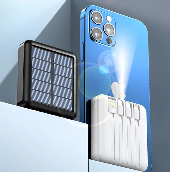 ChargingMate - 4 i 1 Mini Solar Strømforsyningsbank