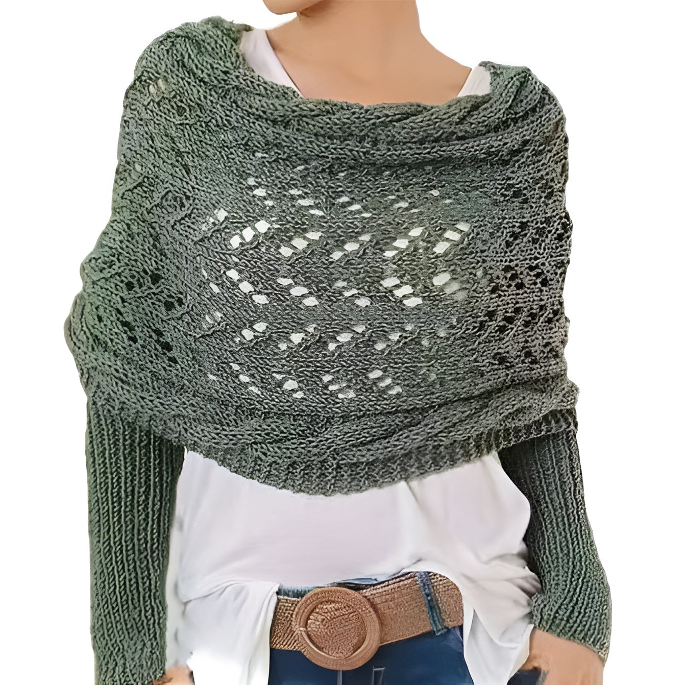 Icone™ ScarfSweater: Stilfull 2-i-1 Konvertibel Varm Skjerfgenser