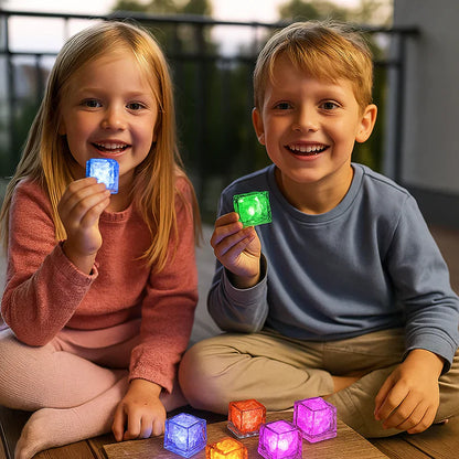 Ledsen™ CubeLights: Vanntett Flerfarget Blinkende Glødende Kubelys