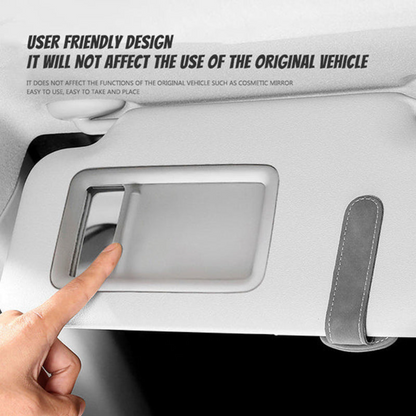 EyewearClip™ 1+1 GRATIS - Premium Sikker Semsket Skinn Solskjerm Brilleklemme