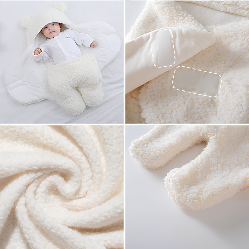 Kletshuts™ BabySwaddle: Ultra-Blød Sikker Baby Svøbe Sovepose