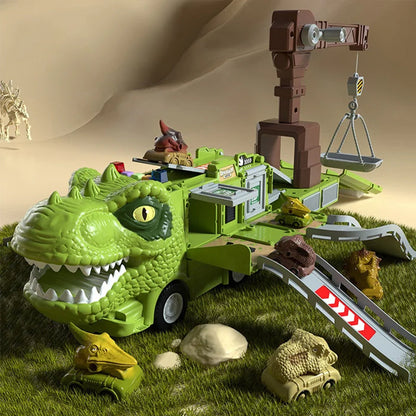 Kletshuts™ DinoTruck: Dinosaur Lastebil Lekesett Med Lys Og Musikk