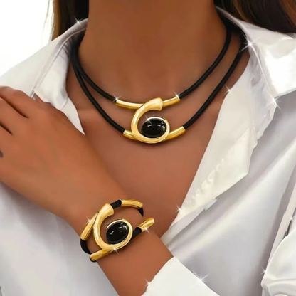 Jewelance™ SpiralNecklace 1+1 GRATIS: Vintage Bohemian Spiral Halskæde Og Armbånd