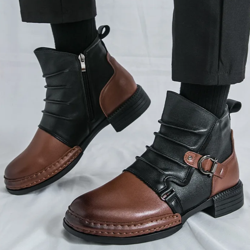 Happy™ CowboyBoots: Mænds Klassiske Britisk-Inspirerede Høj-Top Cowboy Støvler