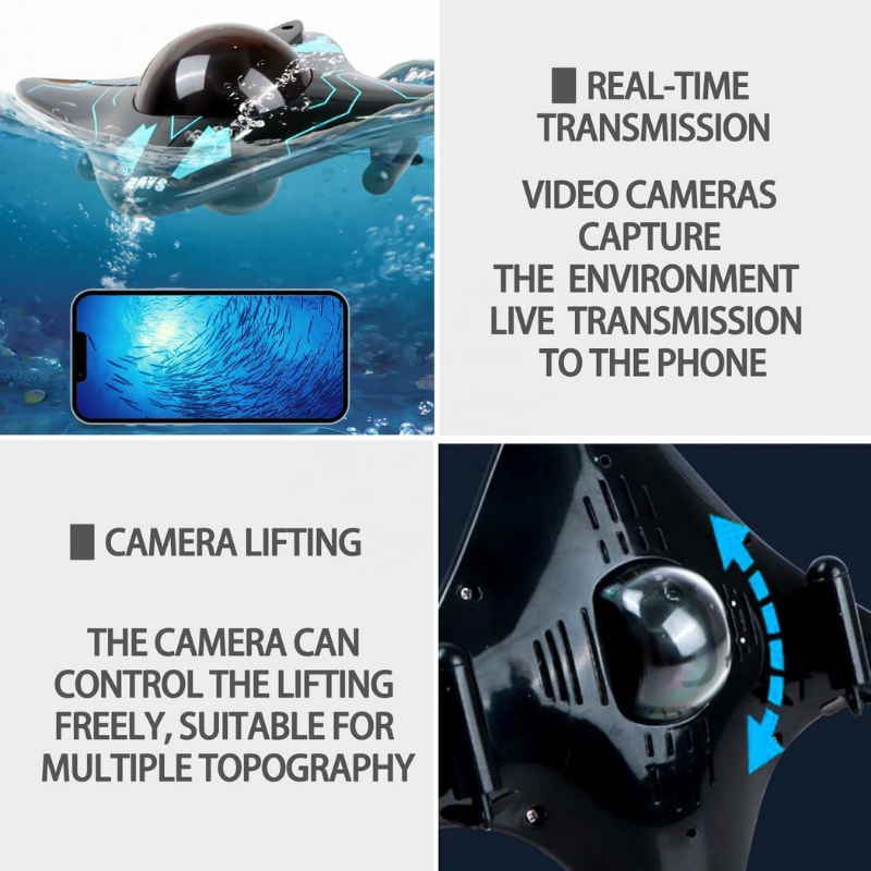 SeaDrone - App Styret Real-Time Visning Underwater Drone Kamera