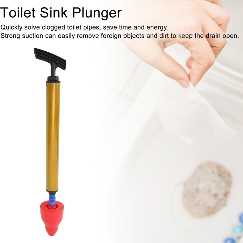 Globetrek° ToiletPlunger: Høytrykks toalettplunger – fjerner avløpsstopp