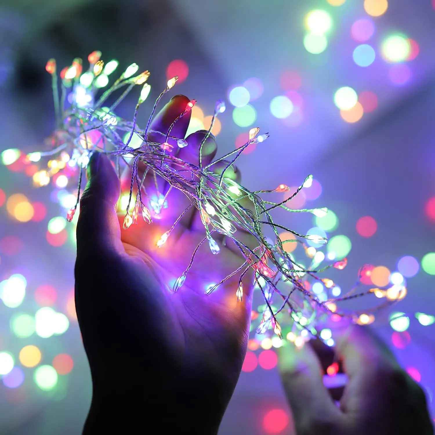 Ledsen™ FairyLights: Strålende Fyrverkeri Tråd LED Lyslenke Fe-lys