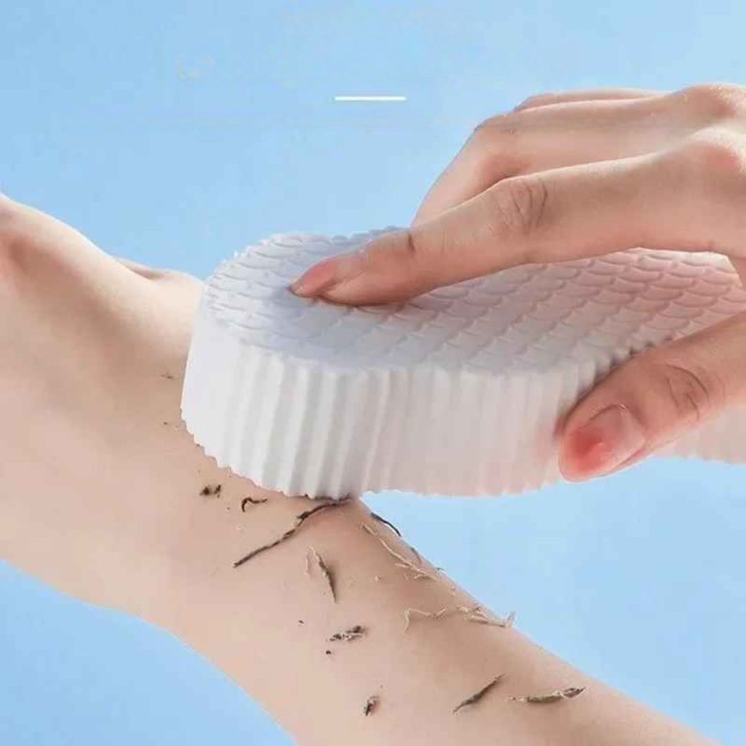ExfoliatingSponge 1+1 GRATIS - Myk Kropps Eksfolierende Svamp Dusjskrubber