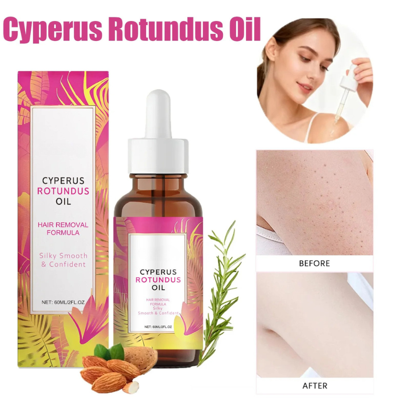 HairInhibitor 1+1 GRATIS: Cyperus Rotundus Fjernelse Og Vækstolie Hårinhibitor
