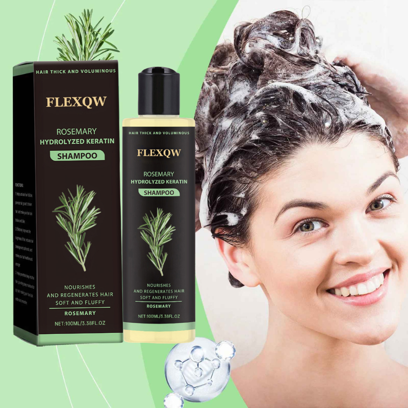 Rose® GlowShampoo 1+1 GRATIS: Naturlig Keratin Reparation Dyb Hydrering Og Strålende Glans Glow Shampoo