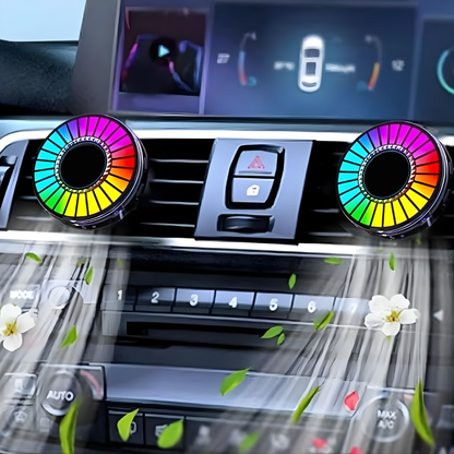 Ledsen™ MusicalDiffuser: Rytme LED Lydaktiveret Bil Lys Musikalsk Diffuser