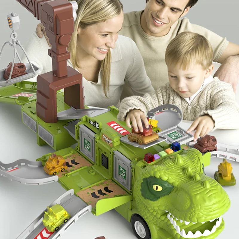 Kletshuts™ DinoTruck: Dinosaur Lastebil Lekesett Med Lys Og Musikk